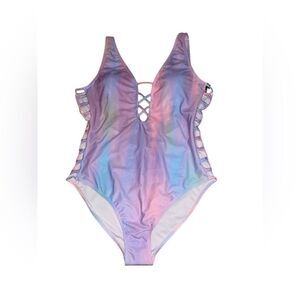 Women Tiedye Ombré One Piece Swimsuit